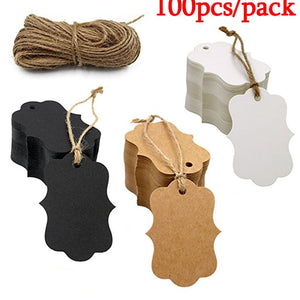 300pcs Kraft paper blank gift tags for Christmas day wedding party favors DIY personalized gift wedding gifts for guests