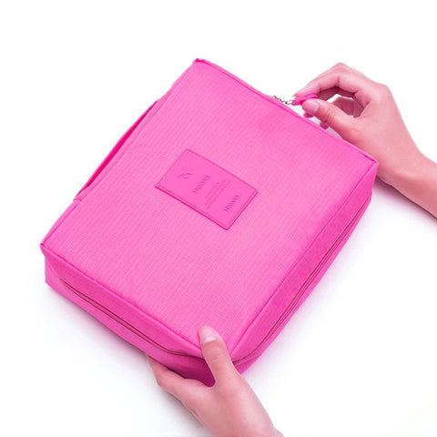 New Travel Men Women Cosmetics Toiletries Storage Case Pouch Packing Organizer Portable Wash Cosmetic Bag Travel Accessories