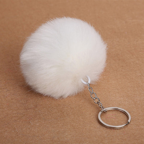 Cute Sleeping Baby Plush Doll Kids Baby Toy Xmas Gift Fur Ball Key Chain Pendant Girl Bag Ornaments Easter Decor Birthday Favors