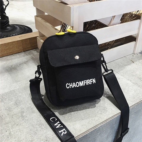 Women Shoulder Bag Fashion Pure Color Casual Tote Outdoor Bag Canvas Handbag Zipper Messenger Messenger Bags Sac Main Femme