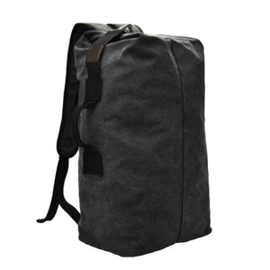 Fashion Outdoor Travel Luggage Army Bag Portable Men Solid Color Canvas Backpack Large Capacity Sport Rucksack