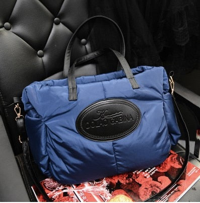 2016 Winter Cotton Fashion Women Handbags Designers Brand Women Shoulder Bag Warm Tote Women Messenger Bags High Quality