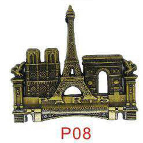 3D Paris Tower Fridge Magnet French Famous Building Model Refrigerator Magnets Souvenir Kitchen Magnet Sticker Home Decorations